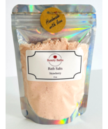 Strawberry Bath Salts Epsom Salt bath soak therapeutic gift for her body... - $138.22 MXN