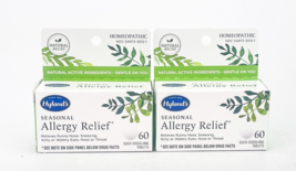 Hylands Homeopathic Seasonal Allergy Relief Tablets 60 Ct Each Lot of 2 - $28.98