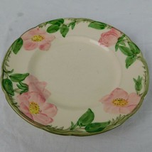 Hand Painted Franciscan USA Desert Rose Pottery 8&quot; Salad Plate Interpace - £6.29 GBP