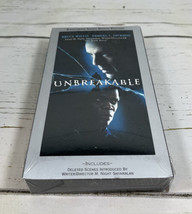 Unbreakable VHS Video Bonus Edition Bruce Willis Samuel L Jackson Sealed... - £3.03 GBP