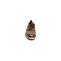 25662-221 Stacy Adams Sync Plain Toe Elastic Lace Up Sneaker Leather Cognac image 7