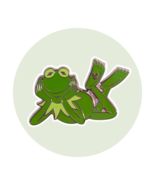 The Muppets Disney Pin: Green Color Story Kermit Laying Down - $29.90