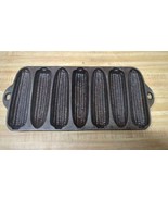 Wagner Ware 7 Stick Corn Bread Pan USA Mold Mark K Cast Iron Vintage Res... - $39.59