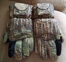 NORDIC CAMO HUNTING GLOVES POCKETS LEOTRA INSULATION WATERPROOF L - $11.88