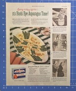 Vintage Print Ad Birdseye Asparagus Spring Recipe Frozen Vegetable 13.5&quot;... - £10.73 GBP