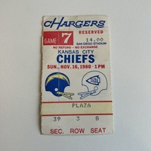 Nov. 16, 1980 Nfl Kansas City Chiefs @ San Diego Chargers Mike Thomas 2TD - $15.00