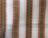 Vintage Unbranded Woven Raised Wide Stripe Cotton Print 2 1/3 Yard fabric - £18.16 GBP
