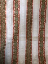 Vintage Unbranded Woven Raised Wide Stripe Cotton Print 2 1/3 Yard fabric - £18.07 GBP