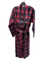 Tomlen Vintage Flannel Robe NWOT Plaid Belted Bath Dressing Men S/M Sanf... - $1,171.21 MXN