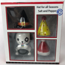 Puppy Salt &amp; Pepper Shaker &amp; Special Occasion Set - Christmas Halloween ... - $289.34 MXN