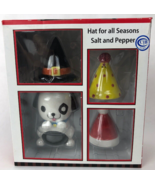 Puppy Salt &amp; Pepper Shaker &amp; Special Occasion Set - Christmas Halloween ... - $289.34 MXN