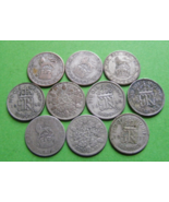 10 Original Authentic Silver Sixpence Wedding Coins - FREE SHIPPING - £35.41 GBP
