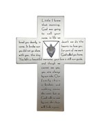 Roman 7.25&quot;H MEMORIAL CROSS W/CHARM- Broken Chain Poem By Ron Tranmer - $359.02 MXN