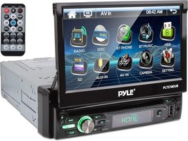 Pyle PLTS78DUB 7&quot; Single DIN Car Stereo Receiver - Black (Open Box) - $79.19