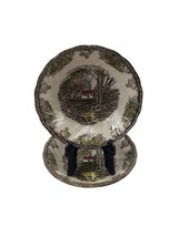 Johnson Bros The Friendly Village The Stone Wall Berry Bowls Set of 2 - $222.24 MXN