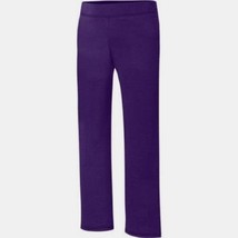 Hanes Girls Fleece Open Leg Sweat Pants Size X-Small 4-5 Grape Purple NEW - £7.72 GBP