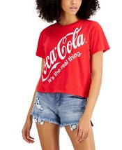 MSRP $43 Freeze 24-7 Juniors&#39; Coca-Cola Cropped T-Shirt Size Large - £15.74 GBP