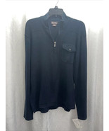 Michael Michael Kors Men&#39;s Sweater Navy Blue 1/4 Zip Size Med - £18.68 GBP