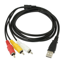 Usa Seller 3-Rca To Usb Aux Adapter Audio Video Av Converter Cable Cord Link Rgb - £11.95 GBP