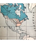 Map Geographic Divisions Of The World In 1801 1902 Color Print DWV8A - $44.45 CAD