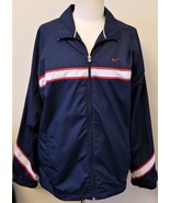 Men&#39;s Sport Jacket NIKE Sz-L Navy Blue - £31.53 GBP