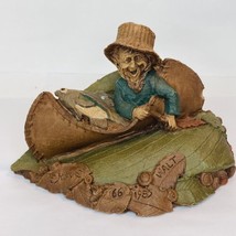 Tom Clark Gnome Walt 1985 #66 Canoe Fisherman Figurine Statue Decor Resin - £27.72 GBP