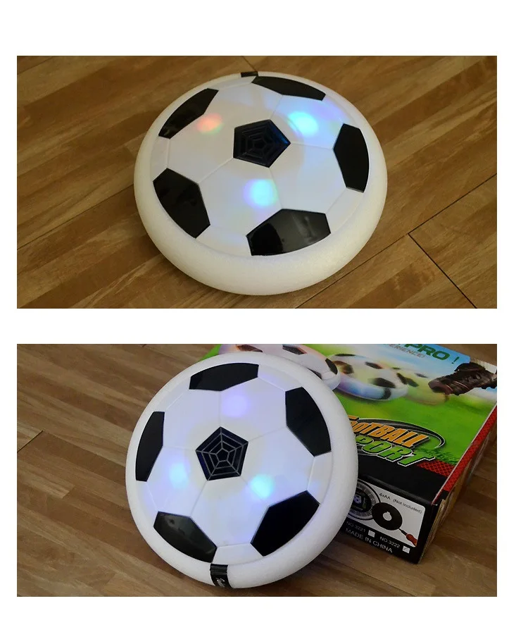 Kids Levitate Suspending Soccer Ball Air Cushion Floating Foam Football With LED - £13.91 GBP+