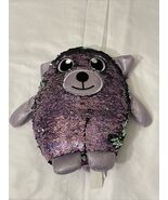Shimmeez 8&quot; Delilah Dog Plush Reversible Sequins Purple Green Stuffed An... - €10,14 EUR