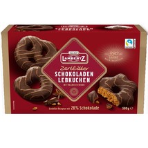 Lambertz Gingerbread Cookies In Dark Chocolate Xl 500g Free Shipping - £13.00 GBP