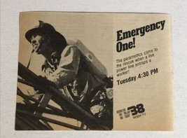 Emergency Tv Guide Print Ad Advertisement Kevin Tighe TV1 - £4.67 GBP