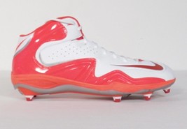 Nike Zoom Merciless D White &amp; Orange Football Cleats Mens Removable Clea... - £55.94 GBP