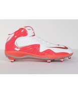Nike Zoom Merciless D White &amp; Orange Football Cleats Mens Removable Clea... - £56.08 GBP