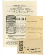 Great American Tea Co 1888 cover invoice waybill flyer coffee advertisin... - €12,05 EUR Great American Tea Co 1888 cover invoice waybill flyer coffee advertisin... - €12,05 EUR