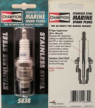 Champion Marine Spark Plug 5838 Stainless Steel Replaces: L78V 833 833M ... - $73.47 MXN