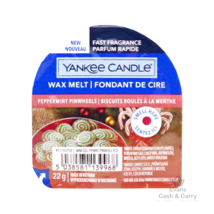 Yankee Candle Fast Fragrance Wax Melts in Peppermint Pinwheels, New Pepper Mint - £5.37 GBP