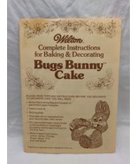 1978 Wilton Bugs Bunny Cake Complete Instructions For Baking And Decorating - $12.86