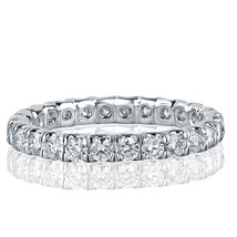 1.32 Karat Rundschliff Diamant Ewigkeit Hochzeitstag Band 18k Weiss Gold - $31,574.91 MXN