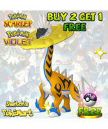 Shiny Paradox Pokemon Shiny Raging Bolt Fire 6IVs Union Circle Free Mast... - £3.08 GBP