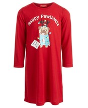 Family Pajamas Matching Kids Happy Pawlidays Sleep Shirt, Size: XS(4-5) - £10.85 GBP