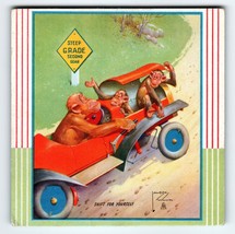 Monkey &amp; Chimp Drive Auto Car Shift Fantasy Trade Card Artist Lawson Woo... - $41.40