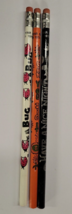3 Vintage 1970s NEI Far Out Pencils Love Bug Can You Dig It Nice Night 1972 - $14.85