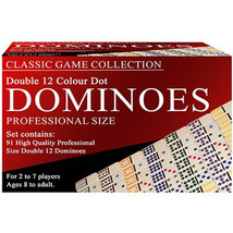 Double 12 Colour Dot Dominoes (Professional Size) - £39.11 GBP