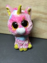 Ty Beanie Boos Fantasia The Unicorn 6 Inches Very Cute and Soft  - £2.91 GBP