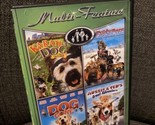 4 Family Movies (DVD, 2-Disc Set) Karate Dog/Chilly Dogs/Dog Gone/Aussie... - £3.11 GBP