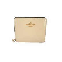 Coach CW790 Snap Wallet Crinkled Patent Leather Small Clutch Pearl - $70.91