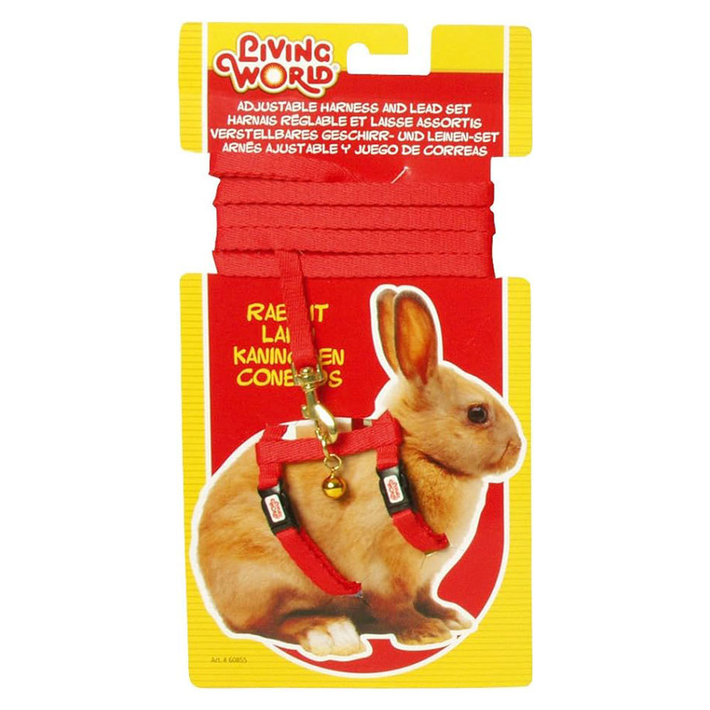 Living World Dwarf Rabbit Adjustable Harness &amp; Lead Set 4ft - $28.93