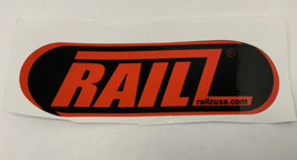 NOS Vintage Railz Scooter Logo 4” Sticker Snow Rider Red Decal New Fast ... - $9.85