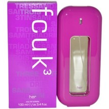 FCUK 3 For Her By FRENCH CONNECTION UK Toilette Spray 3.4 oz 100 ml - £23.59 GBP