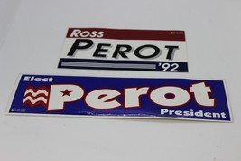 Ross Perot For President Bumper Stickers 1992 Lot of 2 Official - £7.60 GBP