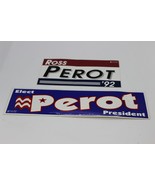 Ross Perot For President Bumper Stickers 1992 Lot of 2 Official - £7.46 GBP